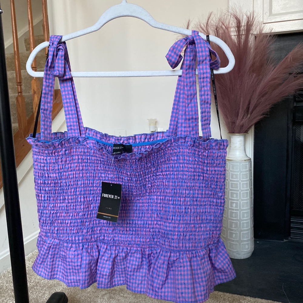 FOREVER 21 Ruffle Stretch Crop Top - Picture 3 of 10